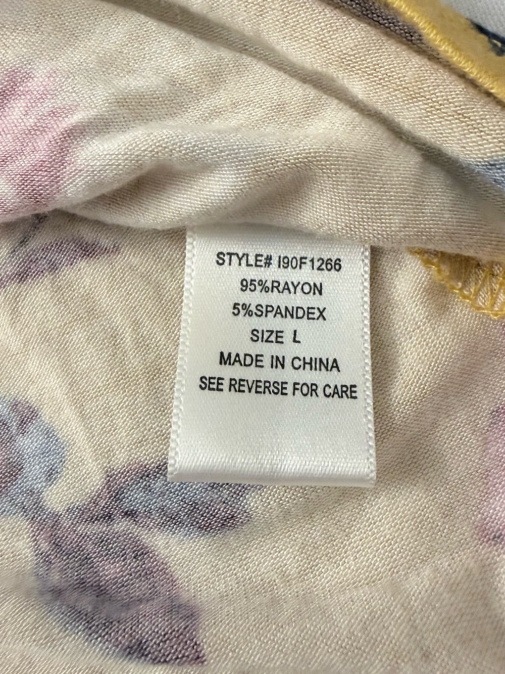 living doll Yellow Floral Wrap Mini Dress with Pink & Purple Blooms - Picture 8 of 9